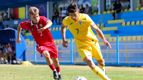 România U18 a fost executată pe final, la Buftea, de Moldova U18! Ion Marin a folosit șase jucători legitimați la cluburi din Liga 2