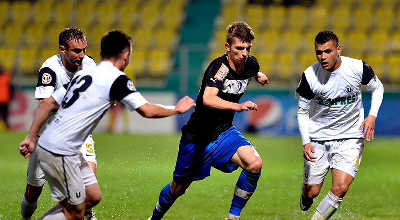 Remiză decisă în două minute: Viitorul - U Cluj 1-1. CS U Craiova - FC Brașov 0-1. 