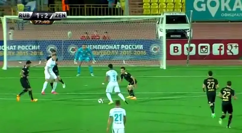 Atingere magică! VIDEO | Gol magnific înscris de Hulk luni seară, în campionatul Rusiei
