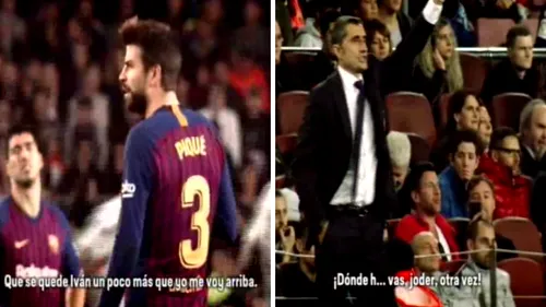 FOTO | Nervi întinși la maximum la Barcelona! Dialog aprins între Pique și Valverde, în timpul partidei Barcelona - Betis: 