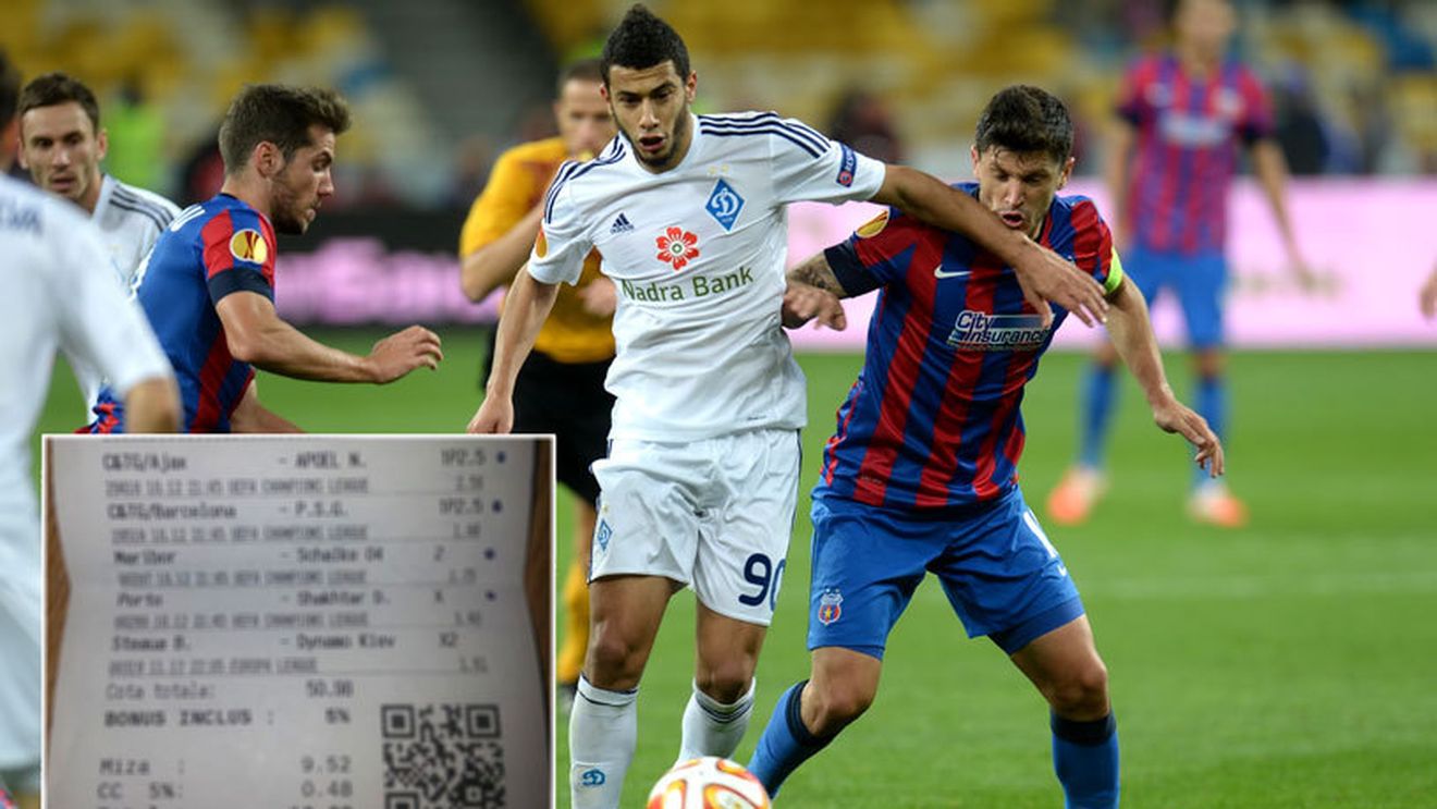 Pariul săptămânii! FOTO | Un român a ghicit 4 rezultate din Ligă și mai are doar meciul Stelei pe bilet. Ce a pariat și cât poate câștiga