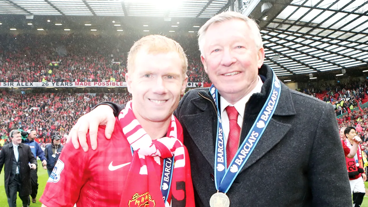 La revedere, domnilor!** Sir Alex Ferguson și Paul Scholes și-au luat adio de la fanii lui United