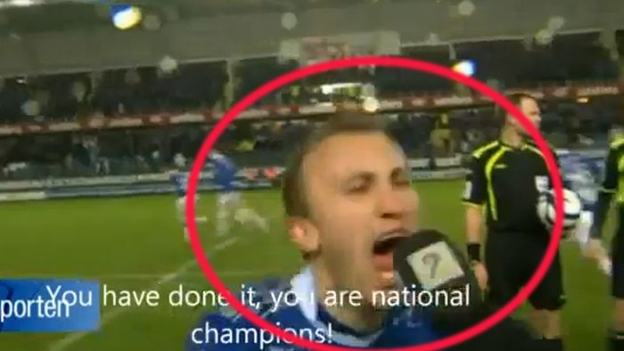 Dați sonorul la minim!!!:)** VIDEO EPIC: Cum a reacționat unul dintre cei mai buni jucători ai lui Molde când a aflat că e CAMPION