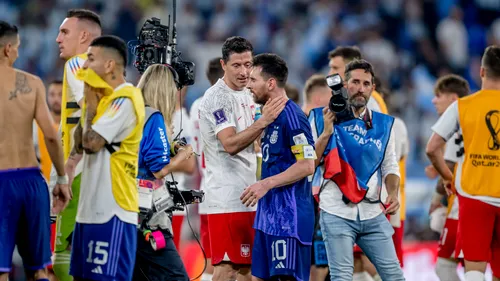 Robert Lewandowski a dezvăluit ce a vorbit cu Lionel Messi, pe teren, imediat după meciul Argentina - Polonia: „A fost extrem de ciudat!”