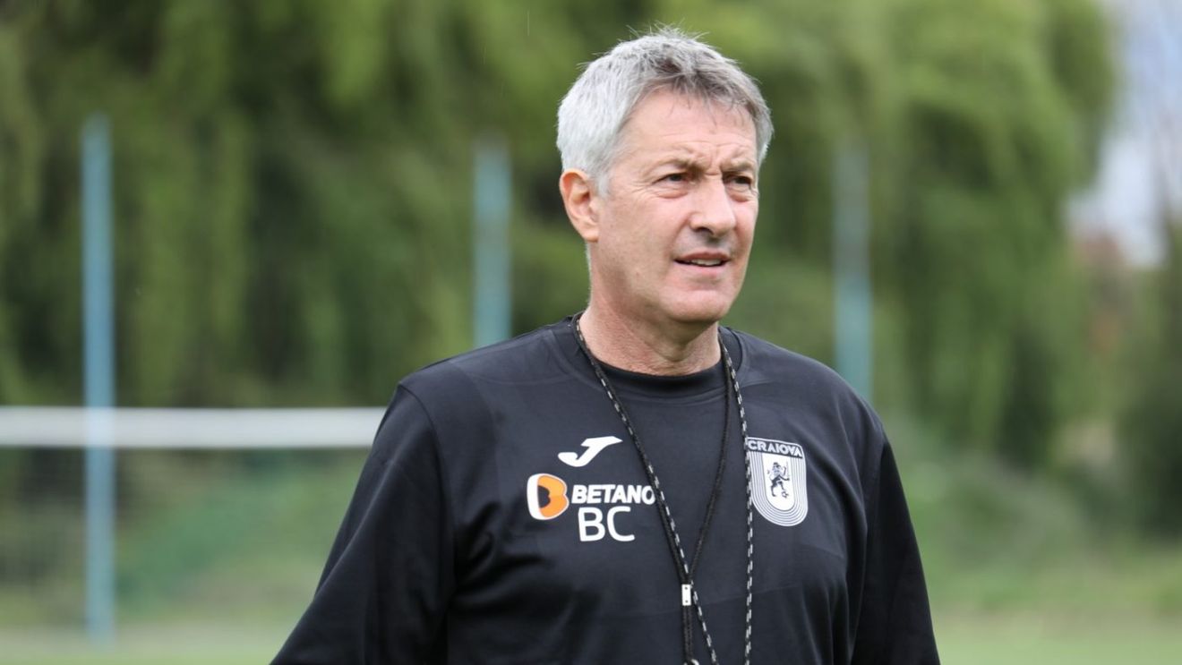 Cristiano Bergodi, după primele două meciuri pe banca Universității: „La Craiova se vrea performanță și joc plăcut, dar nu va fi ușor”. Cum a explicat italianul absența lui Koljic