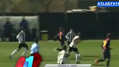 Cesc și Messi, varianta 'junior'!** VIDEO FABULOS Fază incredibilă și gol de KINOGRAMĂ‚ la un meci al puștilor de la BarÃ§a