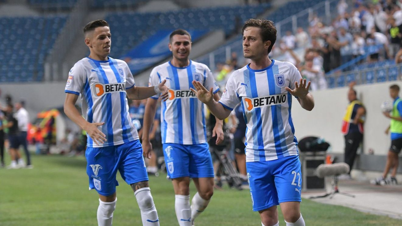 Universitatea Craiova - FC Voluntari 3-0 | Laurențiu Reghecampf bifează prima victorie pe banca oltenilor | VIDEO