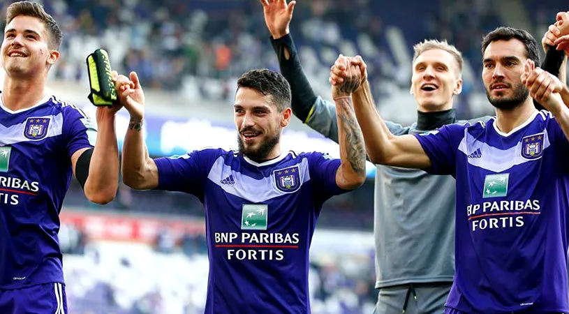 Săptămână fenomenală pentru Nicolae Stanciu. FOTO | Ce trofeu a primit la finalul meciului Anderlecht - Beveren 3-0