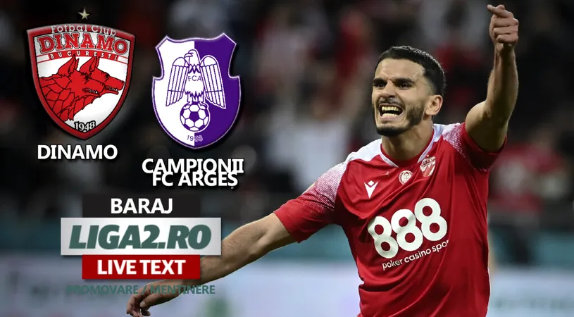 ”Câinii” pot să nu se mai prezinte la retur! Dinamo a U-MI-LIT ”Campionii” din Pitești în manșa tur a barajului de promovare/menținere în SuperLigă