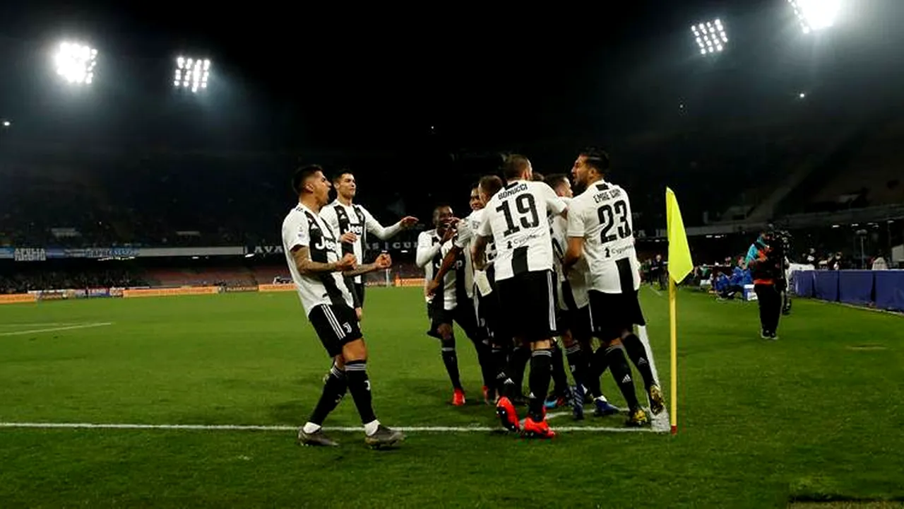 Victorie cu emoții pentru Juventus în derby-ul cu Napoli. Torinezii, tot mai aproape de un nou 
