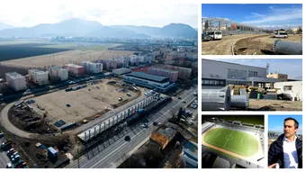 Complexul Sportiv Carpați, în întârziere, dar aproape de final: ”Lucrările sunt la un nivel de progres de 85 la sută.” Cine va beneficia de noua bază sportivă din Brașov