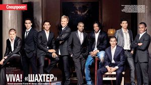 FOTO "Antrenament" pentru finala Cupei!** "Minerii" lui Lucescu au lăsat pentru o zi mingea pentru un pictorial