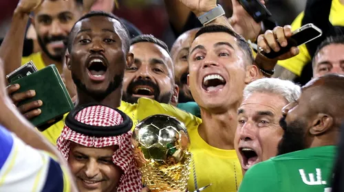 Cristiano Ronaldo a stabilit un nou record greu de egalat, la scurt timp după ce a câștigat primul trofeu cu Al-Nassr!
