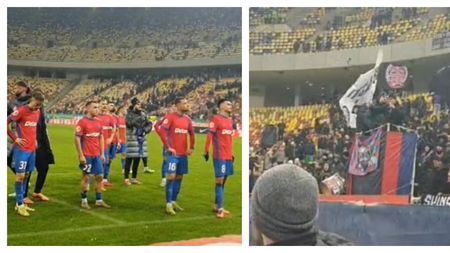 Mustaţă a avut un mesaj uimitor la megafon! Ce au putut auzi fotbaliştii de la FCSB în faţa galeriei | VIDEO