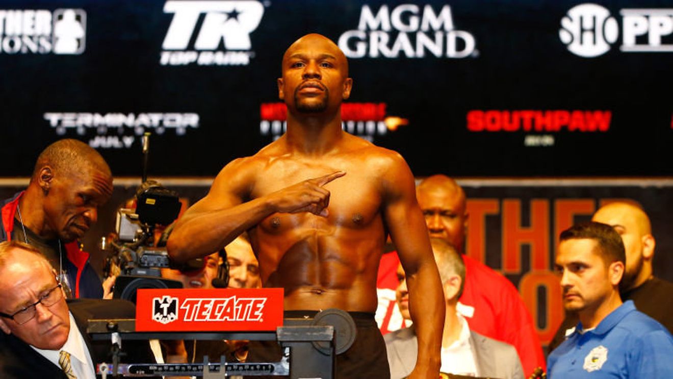 Floyd Mayweather, huiduit la cântarul oficial de dinaintea meciului cu Pacquaio