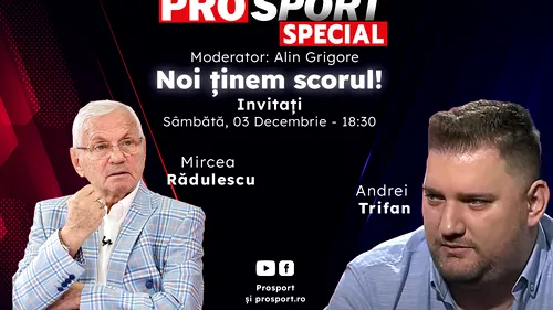 Comentăm împreună la ProSport Special derby-ul Universitatea Craiova - FC U Craiova alături de Mircea Rădulescu și Andrei Trifan!