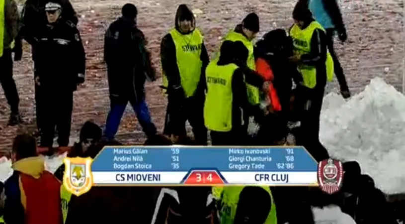 Deja vu.** Meciul dintre CS Mioveni și CFR Cluj a adus aminte de memorabila partidă dintre Dinamo și Foresta