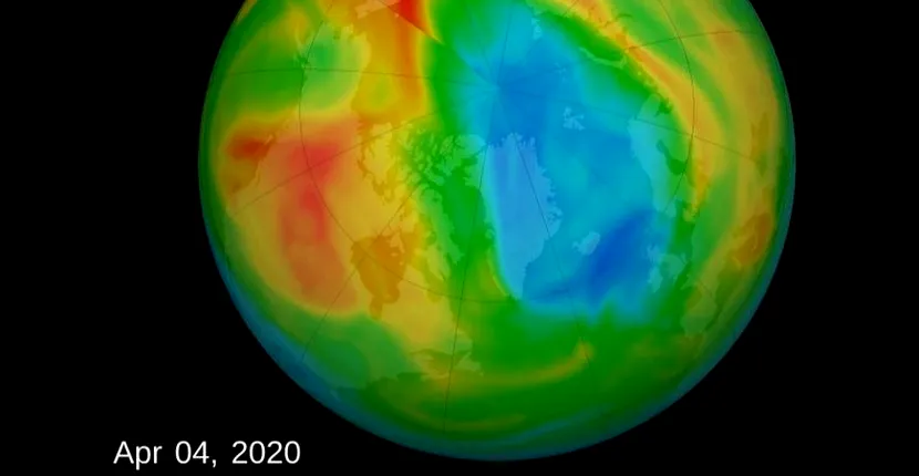 O gaură imensă s-a format în stratul de ozon deasupra Polului Nord! Ce avertizează specialiștii