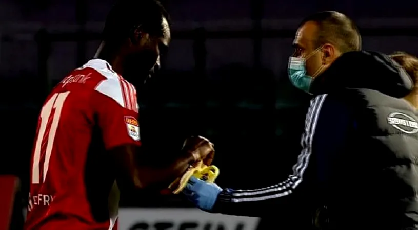 Moment rar în Liga 1! Boubacar Fofana a așteptat să se aprindă nocturna, ca să poată mânca. Imagini inedite de la Sepsi - Universitatea Craiova | FOTO