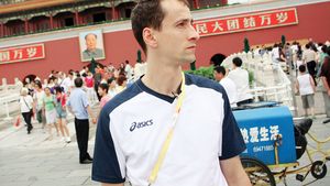 „En garde" în Tiananmen