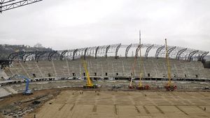 Șantierul "Cluj Arena" poluează orașul!** FOTO Se lucrează la drenajul terenului