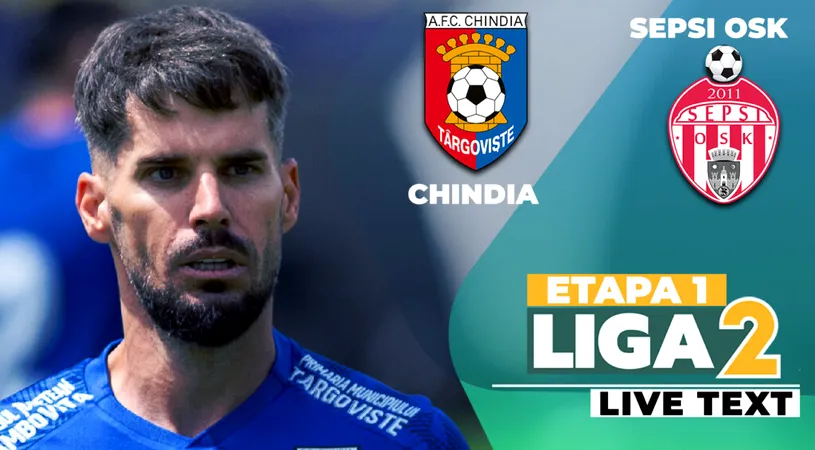 Chindia și Sepsi OSK, egale la debutul în noul sezon de Liga 2. Reușita frumoasă a lui Honciu, anulată de golul lui Cosmin Matei