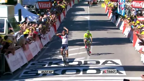 Columbian, dar nu Quintana! Jarlinson Pantano a câștigat etapa a 15-a din Turul Franței, după șapte cățărări și un sprint cu Rafal Majka. Favoriții au sosit în același timp