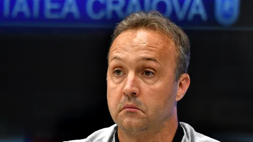 Papură a găsit scuza la îndemână pentru forma mai slabă a Craiovei! Discursul antrenorului oltean, după egalul cu FC Botoșani