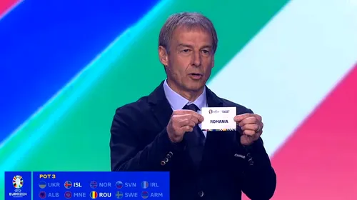A avut loc tragerea la sorți a grupelor preliminare pentru Campionatul European din 2024! Care sunt adversarele României | VIDEO