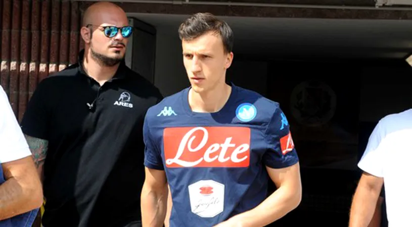 Vlad Chiricheș a debutat la SSC Napoli în amicalul pierdut cu OGC Nice, scor 2-3