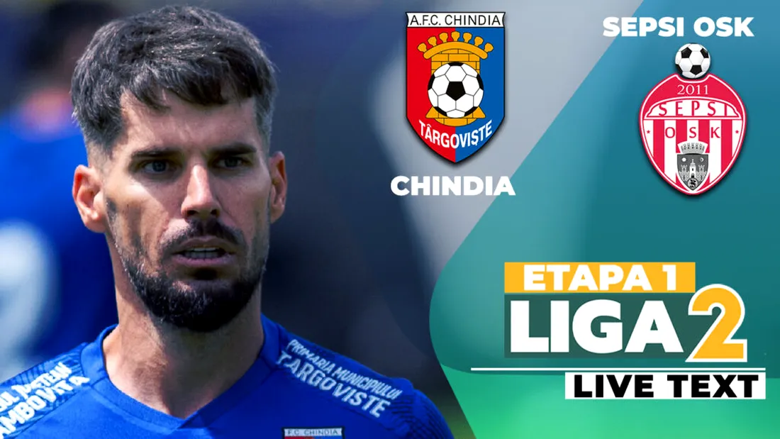 Chindia și Sepsi OSK, egale la debutul în noul sezon de Liga 2. Reușita frumoasă a lui Honciu, anulată de golul lui Cosmin Matei