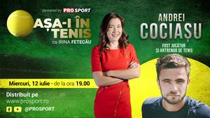 Andrei Cociașu, invitatul Irinei Fetecău la „Așa-i în tenis”! Viața de jucător și antrenor a sparring partner-ului Simonei Halep