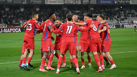 Ce s-a întâmplat pe teren cu vedetele FCSB după victoria de la U Cluj. Nu s-a văzut la TV