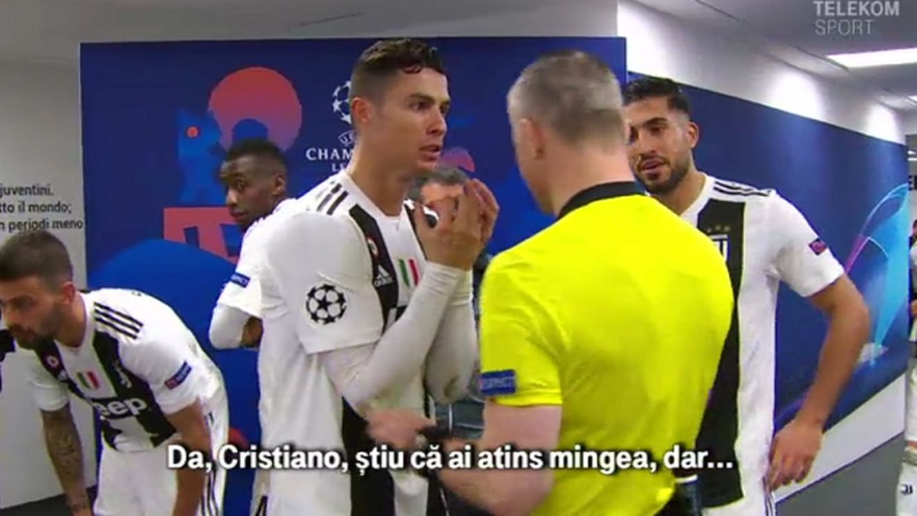 Dialog inedit între Cristiano Ronaldo și arbitrul Bjorn Kuipers: "Știu că ai atins mingea, dar..."