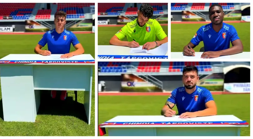 Încă patru achiziții la Chindia: doi jucători din Liga 3, de la SC Popești Leordeni, și doi din Liga 1, foști la SC Oțelul