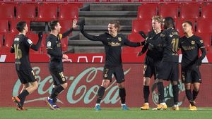 Lionel Messi și Antoine Griezmann, imperiali în Granada - Barcelona! Catalanii și-au distrus adversara și au urcat pe locul 3