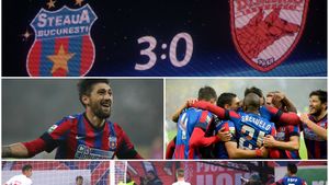 H3ll0ween! Derby de groază pentru "câini". Steaua - Dinamo 3-0. Campioana, fără înfrângere în ultimele 10 meciuri cu marea rivală