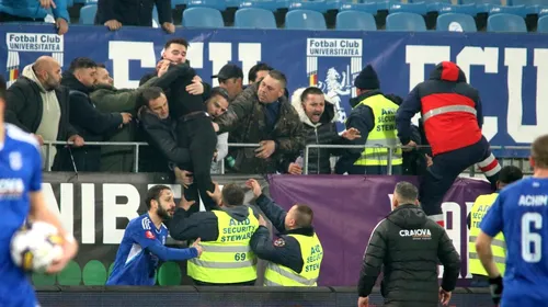 Cum se apără Jandarmeria după ce o persoană a leșinat din cauza gazului lacrimogen la meciul FC U Craiova – CS Mioveni