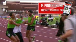 VIDEO INCREDIBIL** Au confundat sportul! Bătaie ca-n filme după o cursă de atletism