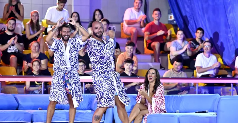 Giani Kiriță și Cătălin Cazacu, întrecere la... distracție la antrenamentele ”Splash! Vedete la apă”