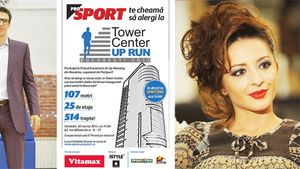 Stairway  to Heaven! Ana Brânză și Virgil Stănescu participă la concursul ProSport de urcat scări de la Tower Center, clădirea înaltă de 107 metri