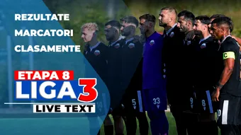 Etapa 8 Liga 3 | CSC Ghiroda și Giarmata Vii – Progresul Pecica se dispută ACUM. Alte 17 jocuri au loc astăzi. Doar șase echipe sunt neînvinse în acest sezon