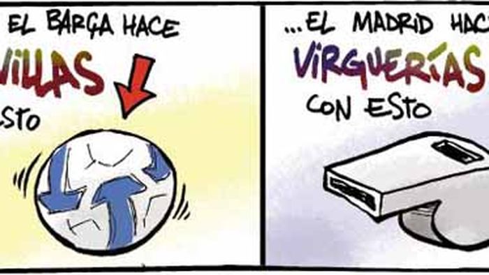 Caricatura zilei / Barcelona răspunde acuzelor Madridului