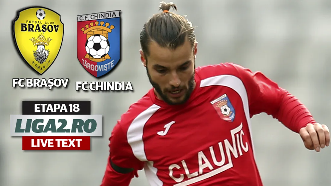 FC Brașov - Chindia Târgoviște 0-1.** Cherchez a dat 