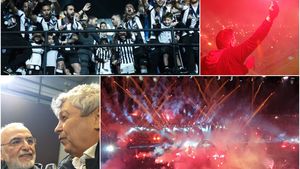 REPORTAJ | Bună dimineața, Salonicul încă petrece! Mega-petrecerea lui Răzvan Lucescu, campion cu PAOK! Show pirotehnic, momente emoționante și nebunia suporterilor greci
