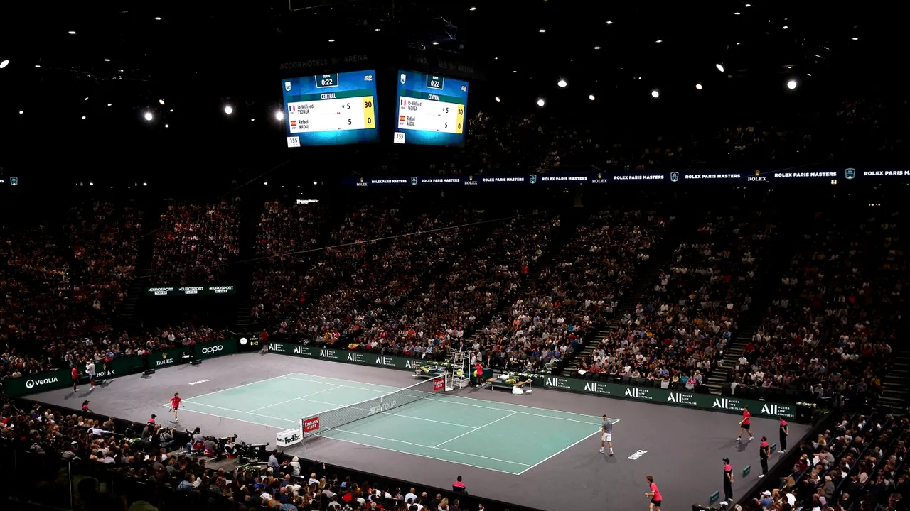 Cine transmite la tv turneul de tenis ATP Paris-Bercy 2020. Rafael Nadal este favorit număr 1, iar Novak Djokovici lipsește