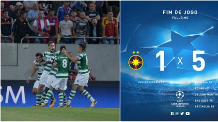 Portughezii, puși pe glume după ce au zdrobit FCSB. Și-au adus aminte de "episodul Budapesta" și au trecut la ironii: "The champiooons! Leii au câștigat în Buda..."