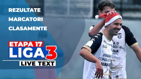 Etapa 17 Liga 3 | Cetatea Turnu Măgurele încheie prima parte a sezonului fără eșec, Progresul Fundulea a obținut scorul ultimei runde din 2025