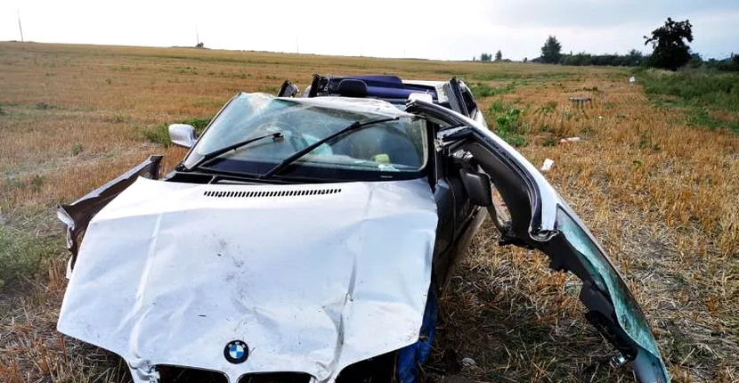 Tânărul care a murit la Iași a zburat cu BMW-ul pe șosea înainte de impact! Avea 155km/h!