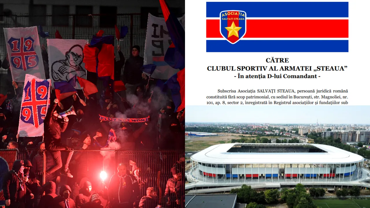 Fanii lui FCSB, scrisoare deschisă către Guvern, MApN și CSA! Ultrașii insistă ca derby-ul cu CFR Cluj să se joace în Ghencea | FOTO